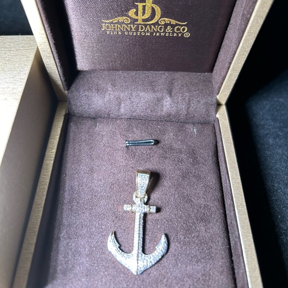 Diamond 💎 Anchor ⚓️ pendant 10K Gold 🥇.45 ct SI 💎 Johnny Dang & Co. 🔥 🙌 - Picture 6 of 6